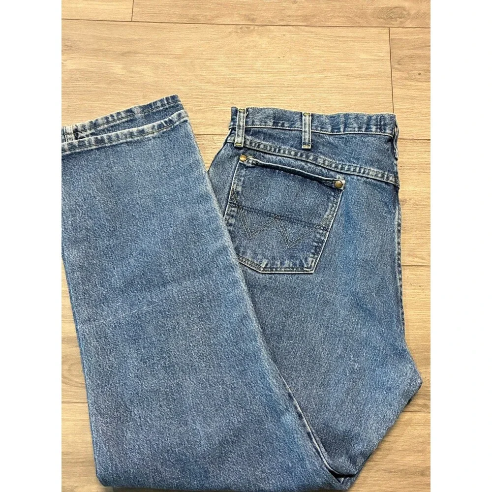 Wrangler Jeans Men's 40x30 George Strait Cowboy Cut Blue Rodeo Ridding